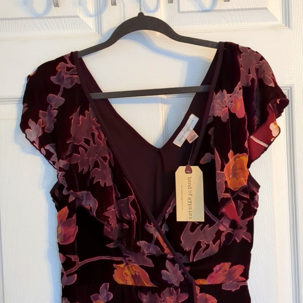 Band of gypsies wine colored dress